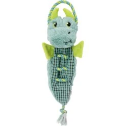 Outward Hound Ropiez Dragon Squeaky Plush Dog Toy