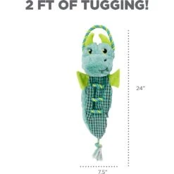 Outward Hound Ropiez Dragon Squeaky Plush Dog Toy -PetSafe Kong Shop 190690 PT4. AC SS1800 V1631682391