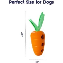 Petstages Carrot Stuffer Treat Dispenser Dog Toy -PetSafe Kong Shop 190710 PT4. AC SS1800 V1631688418