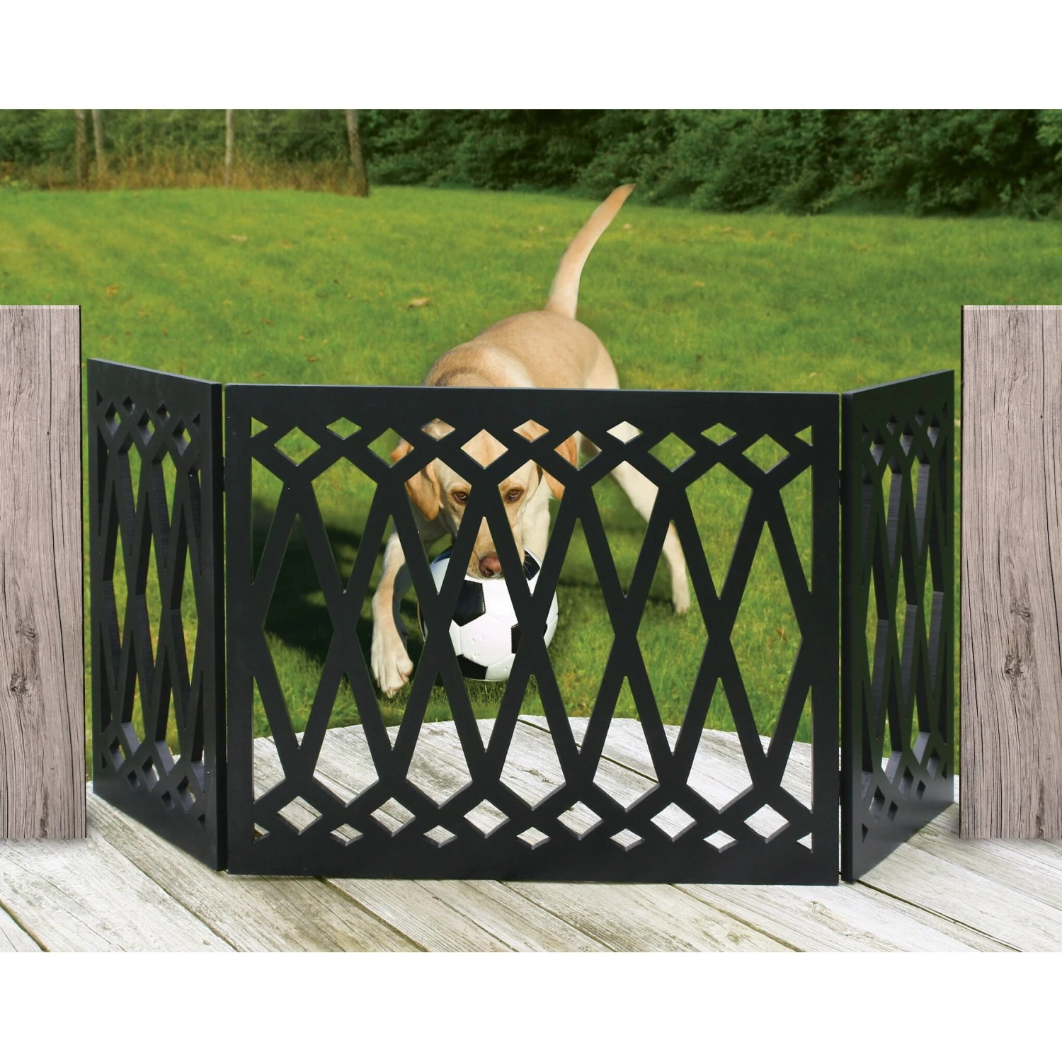 Etna 3 Panel Diamond Pet Gate 4 Etna 3 Panel Diamond Pet Gate - Image 4