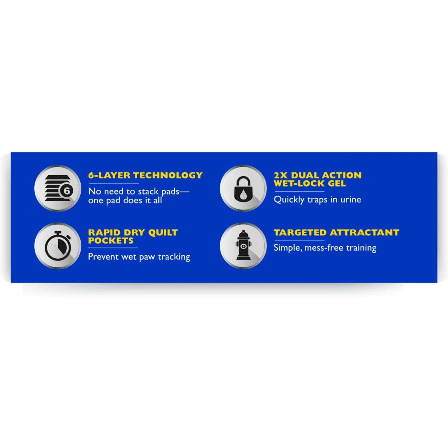 Four Paws Wee-Wee Super Absorbent Dog Pee Pads With Insta-Rise Border 2 Four Paws Wee-Wee Super Absorbent Dog Pee Pads With Insta-Rise Border - Image 2