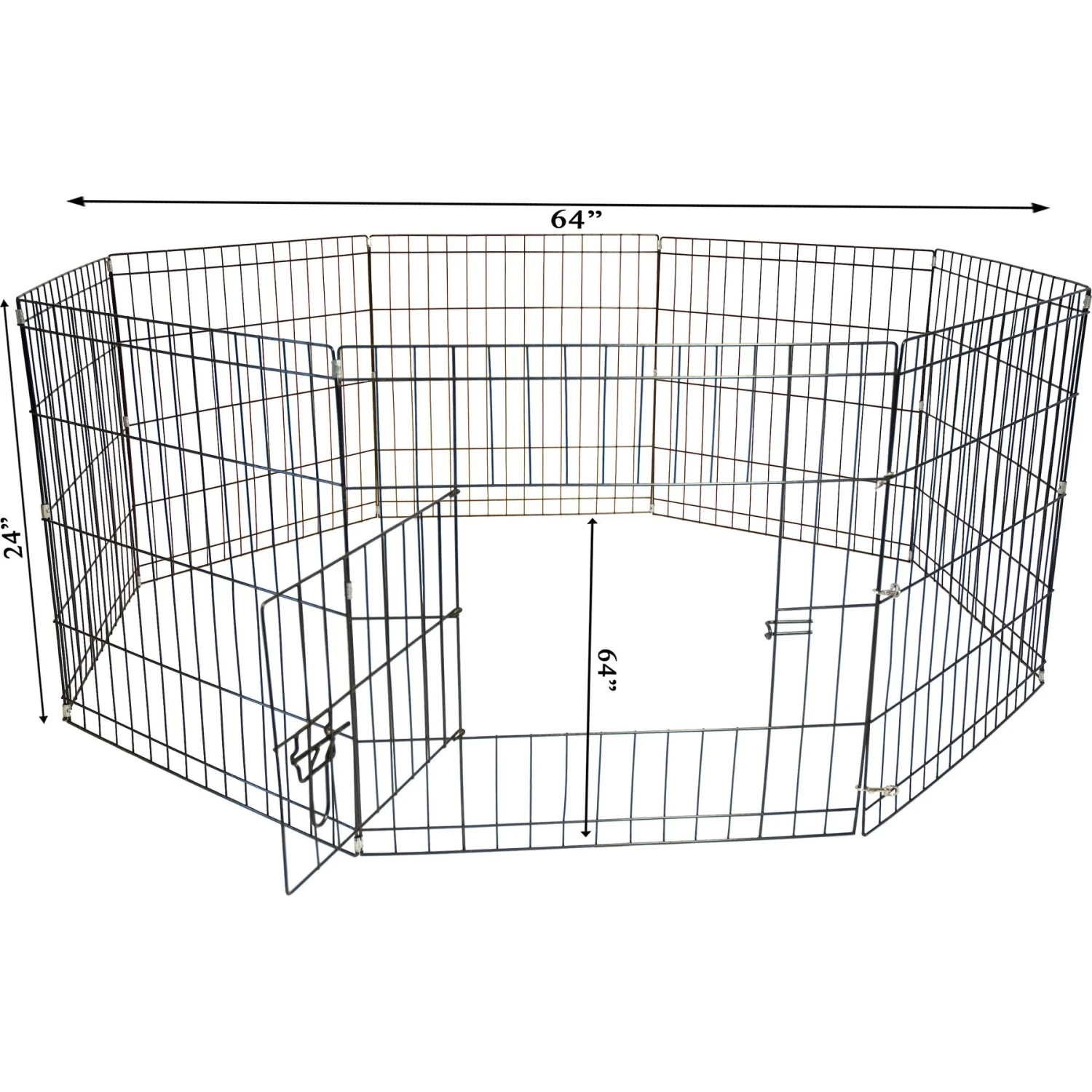 Iconic Pet 8-Panel Portable Foldable Wire Dog Pen 3 Iconic Pet 8-Panel Portable Foldable Wire Dog Pen - Image 3