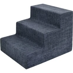 Best Pet Supplies Linen & Foam Cat & Dog Stairs