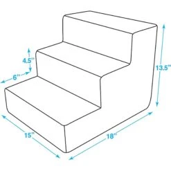 Best Pet Supplies Linen & Foam Cat & Dog Stairs -PetSafe Kong Shop 193037 PT4. AC SS1800 V1568063850