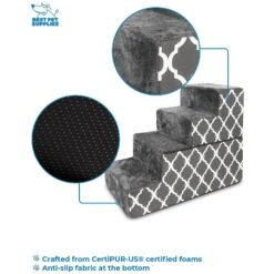 Best Pet Supplies Lattice Print Foldable Foam Cat & Dog Stairs -PetSafe Kong Shop 193049 PT2. AC SS1800 V1629245181