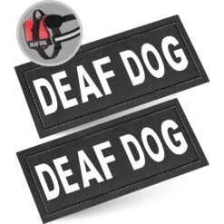 Industrial Puppy Deaf Dog Harness Patches, 2 Count