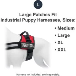Industrial Puppy Therapy Dog Harness Patch, 2 Count -PetSafe Kong Shop 193809 PT3. AC SS1800 V1573484278