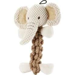 Petique Eco Pet Elephant Squeaky Hemp Dog Toy