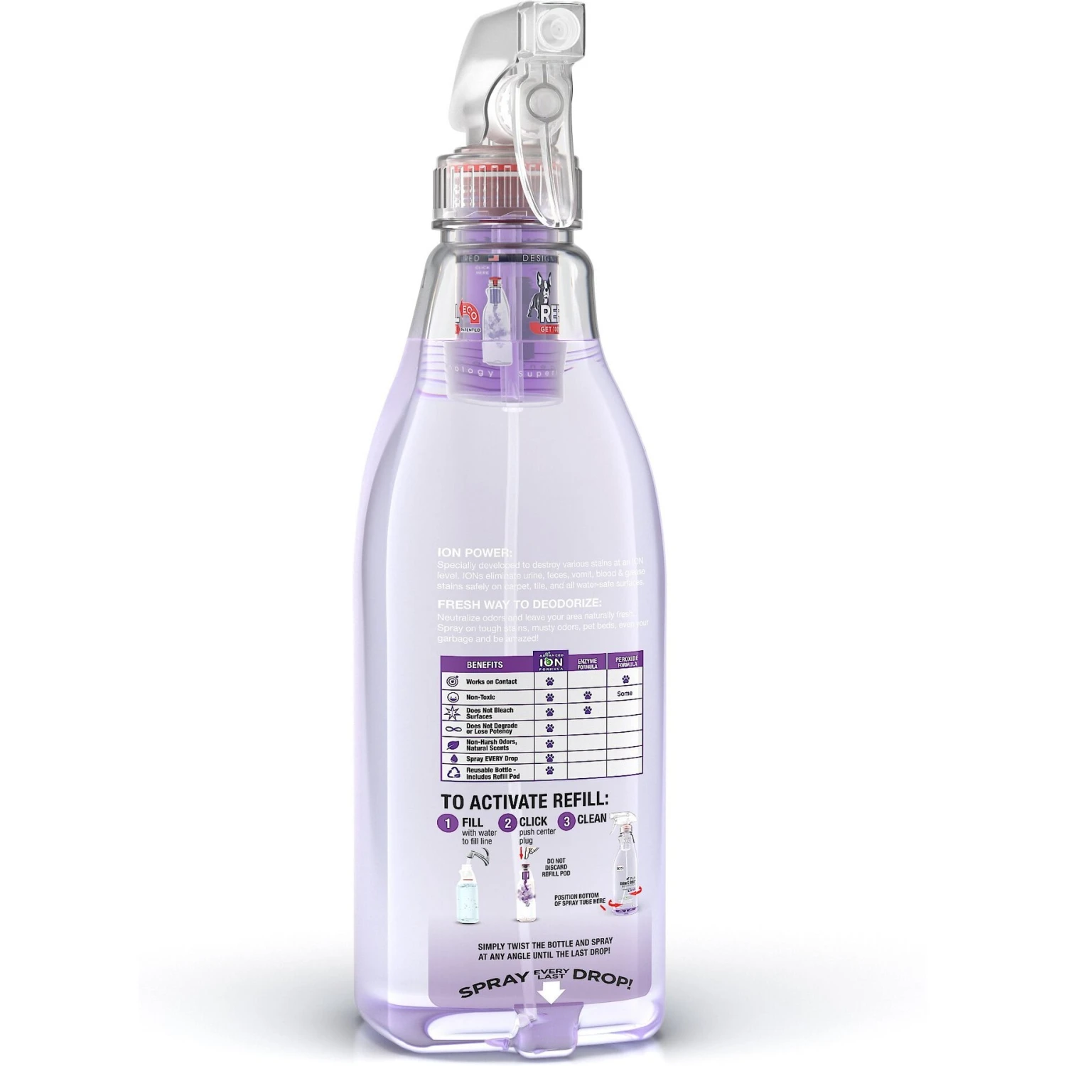Ion Fusion Severe Pet Urine & Odor Destroyer, 32-oz Bottle & 32-oz Refill 2 Ion Fusion Severe Pet Urine & Odor Destroyer, 32-oz Bottle & 32-oz Refill - Image 2