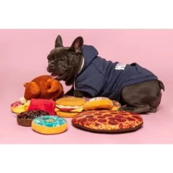 Fab Dog Box Of Pizzas Squeaky Stuffing-Free Plush Dog Toy -PetSafe Kong Shop 194668 PT3. AC SS1800 V1632337073