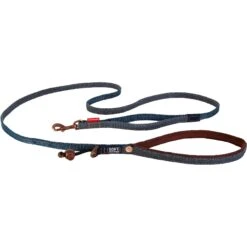 EzyDog Soft Trainer Lite Denim Dog Leash, 6-ft