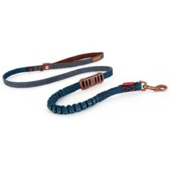 EzyDog Zero Shock Lite Denim Dog Leash, 6-ft