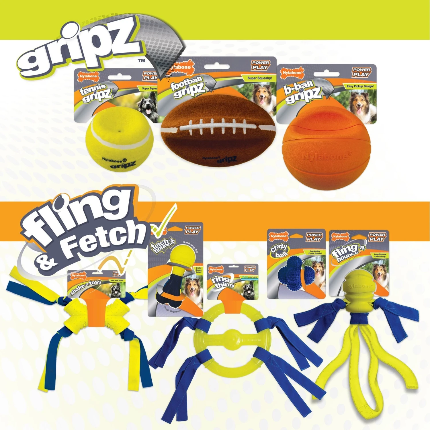 Nylabone Power Play Fling-a-Bounce Dog Fetch Toy 9 Nylabone Power Play Fling-a-Bounce Dog Fetch Toy - Image 9