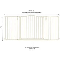 North States Deluxe Hardware Mount Dog Gate, White -PetSafe Kong Shop 200617 PT4. AC SS1800 V1633363593