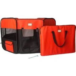 Armarkat Model PP002R Portable Soft-sided Dog & Cat Playpen, Black & Red -PetSafe Kong Shop 200779 PT2. AC SS1800 V1627687353