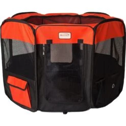 Armarkat Model PP002R Portable Soft-sided Dog & Cat Playpen, Black & Red -PetSafe Kong Shop 200779 PT4. AC SS1800 V1627689737