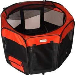Armarkat Model PP002R Portable Soft-sided Dog & Cat Playpen, Black & Red -PetSafe Kong Shop 200779 PT5. AC SS1800 V1627689389