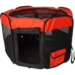 Armarkat Model PP002R Portable Soft-sided Dog & Cat Playpen, Black & Red -PetSafe Kong Shop 200779 PT6. AC SS1800 V1627690377