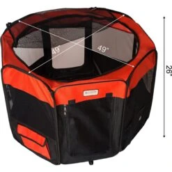 Armarkat Model PP002R Portable Soft-sided Dog & Cat Playpen, Black & Red -PetSafe Kong Shop 200779 PT7. AC SS1800 V1627689711