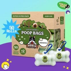 Pogi's Pet Supplies Unscented Poop Bags & Dispensers, 750 Count -PetSafe Kong Shop 201696 PT5. AC SS1800 V1661831879