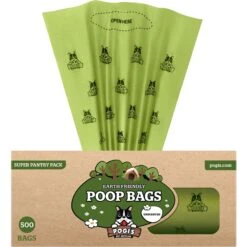 Pogi's Pet Supplies Pantry Pack Poop Bags, Unscented, 500 Count