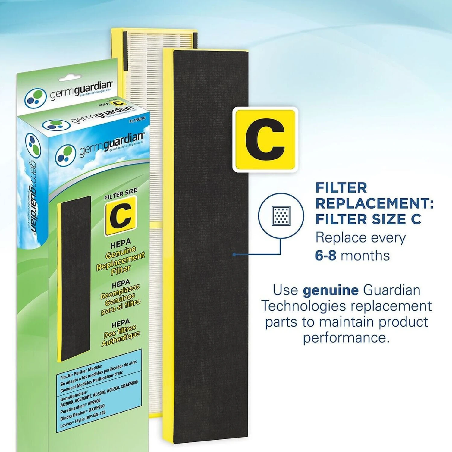 Germ Guardian AC5000 HEPA Filter Air Purifier 7 Germ Guardian AC5000 HEPA Filter Air Purifier - Image 7