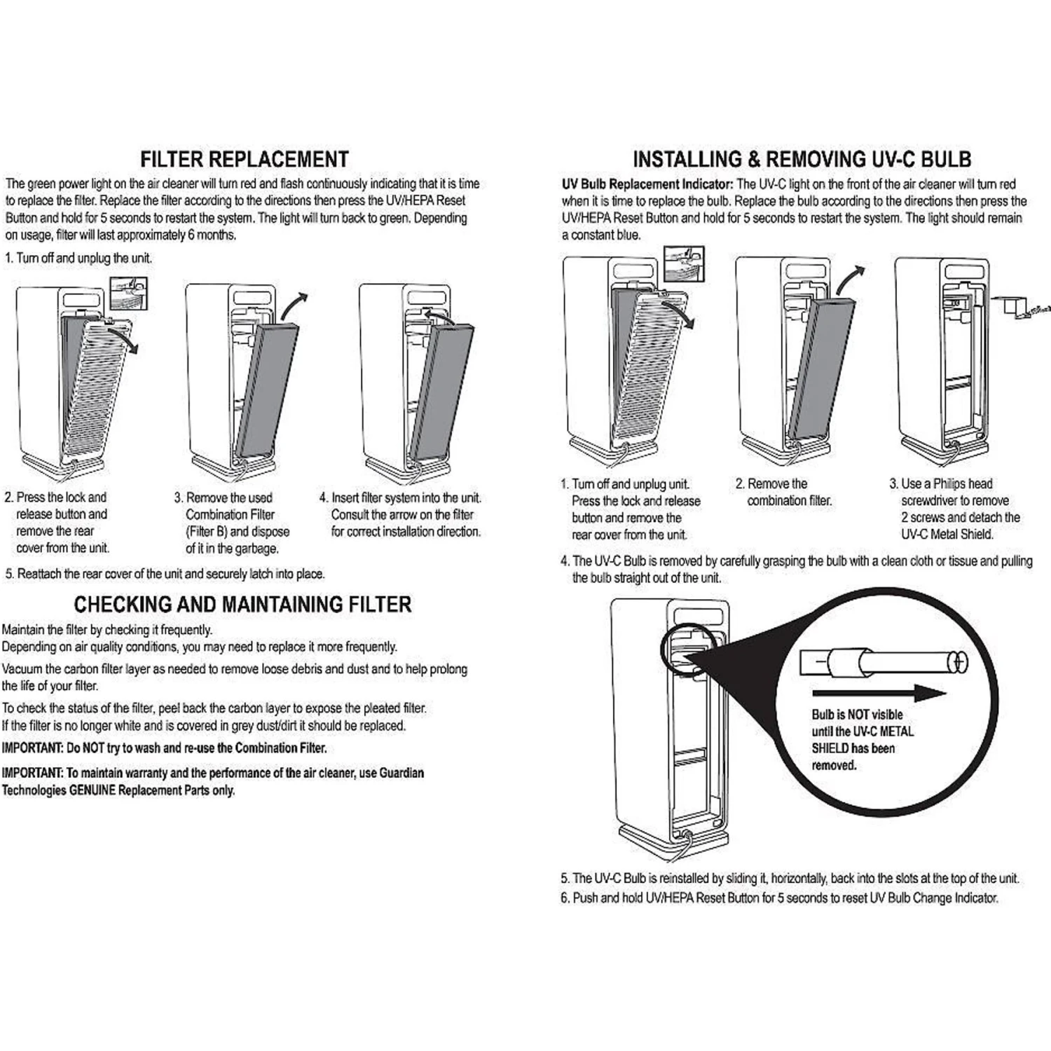 Germ Guardian AC4900CA HEPA Filter Air Purifier 9 Germ Guardian AC4900CA HEPA Filter Air Purifier - Image 9