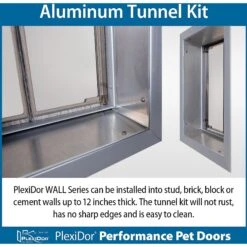PlexiDor Performance Pet Doors Dog Door Wall Installation -PetSafe Kong Shop 203426 PT2. AC SS1800 V1600294276