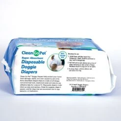 Clean Go Pet Super Absorbent Disposable Male & Female Dog Diapers -PetSafe Kong Shop 205021 pt2. AC SS1800 V1574698684