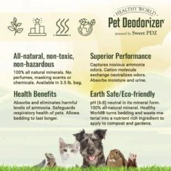 Healthy World Odor Control Pet Deodorizer, 3.5-lb Bag -PetSafe Kong Shop 206153 PT2. AC SS1800 V1658511234