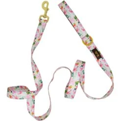Pink Papyrus Isabella Polyester Dog Leash