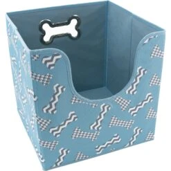 Paw Prints Bone Play Collapsible Pet Storage Bin