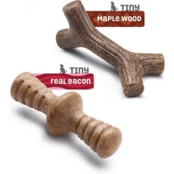 Benebone Bacon Flavor Tough Puppy Chew Toy -PetSafe Kong Shop 206947 PT2. AC SS1800 V1612403839