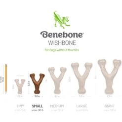 Benebone Bacon Flavor Wishbone Tough Puppy Chew Toy -PetSafe Kong Shop 206951 PT5. AC SS1800 V1612403478