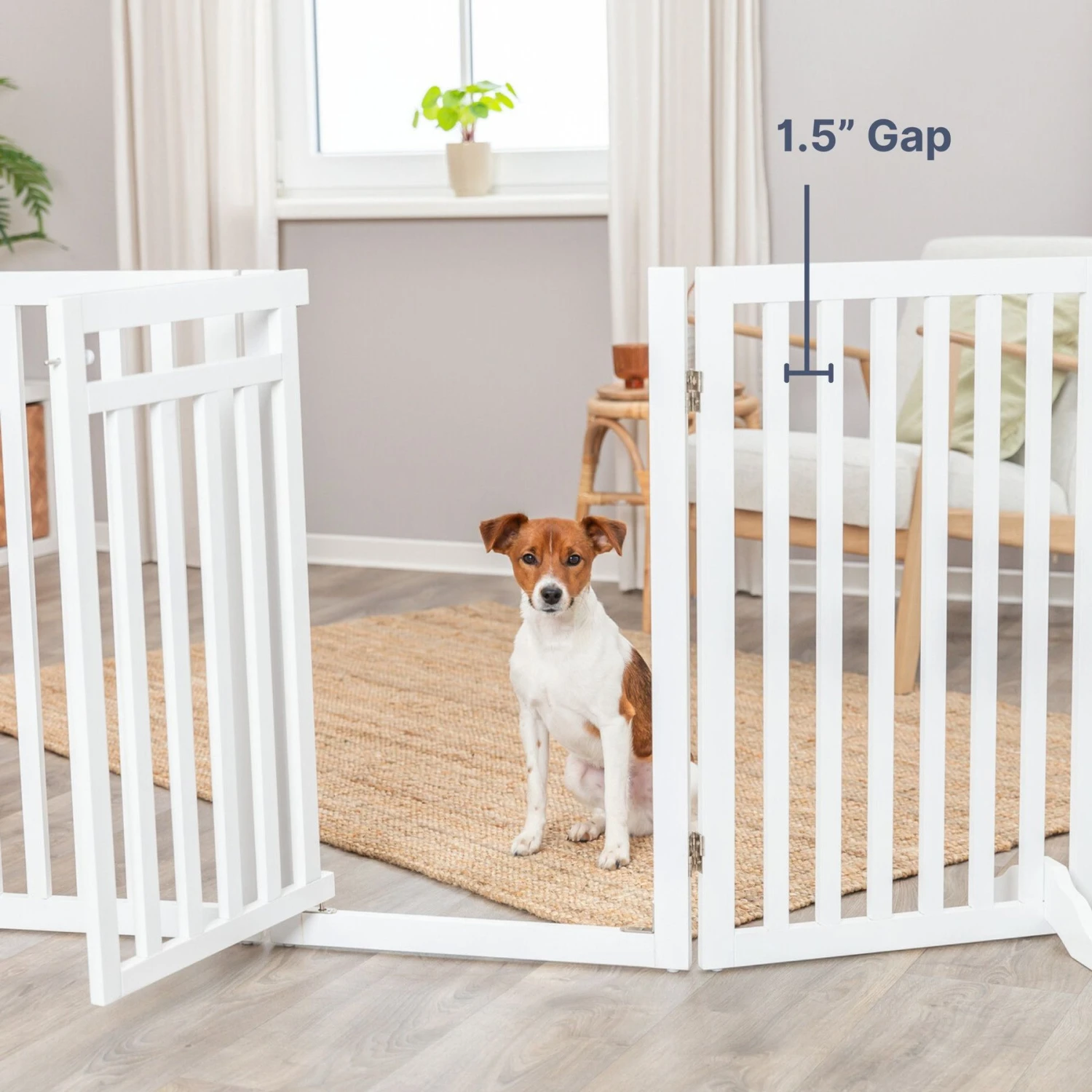 TRIXIE Wooden Dog Gate, 63-in 3 TRIXIE Wooden Dog Gate, 63-in - Image 3