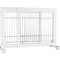 TRIXIE Wooden Freestanding Dog Gate, 43-in