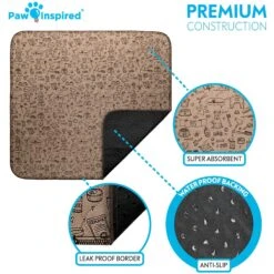 Paw Inspired Washable Dog Pee Pads -PetSafe Kong Shop 208547 PT3. AC SS1800 V1657656142