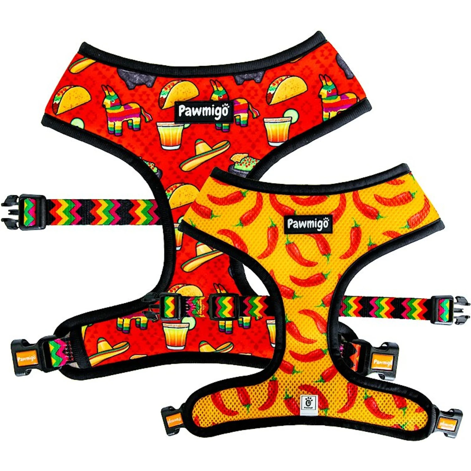 Pawmigo Taco Tuesday Mesh Back Clip Dog Harness 1 Pawmigo Taco Tuesday Mesh Back Clip Dog Harness