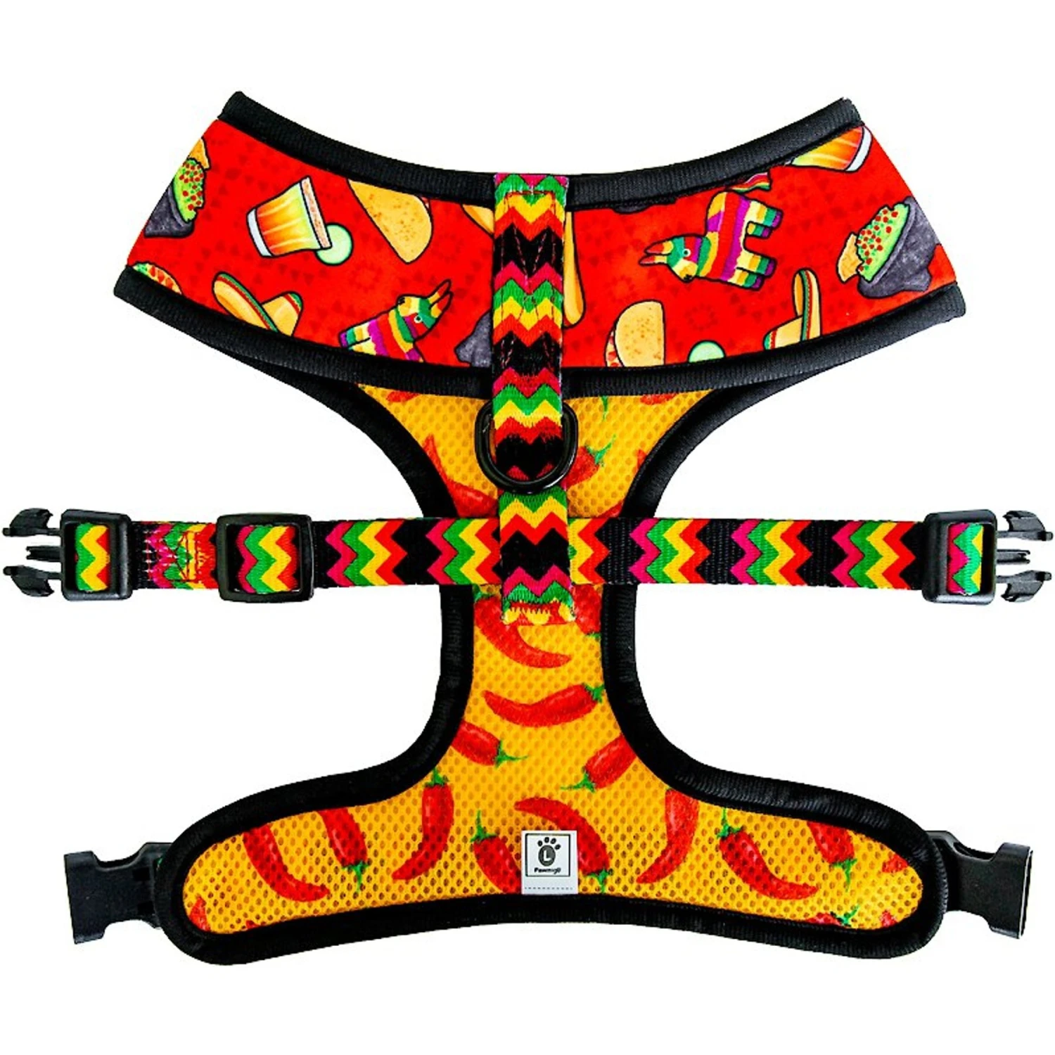 Pawmigo Taco Tuesday Mesh Back Clip Dog Harness 2 Pawmigo Taco Tuesday Mesh Back Clip Dog Harness - Image 2