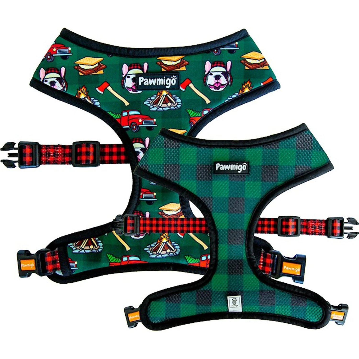 Pawmigo Lumbersnack Mesh Back Clip Dog Harness 1 Pawmigo Lumbersnack Mesh Back Clip Dog Harness