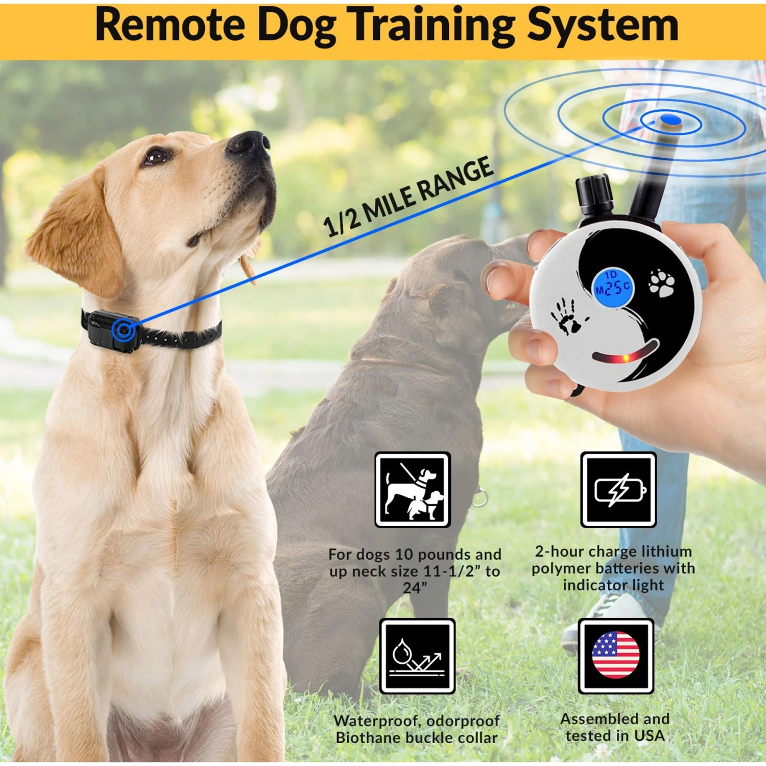 Educator By E-Collar Technologies Zen Mini 1/2 Mile E-Collar Waterproof Dog Training Collar 3 Educator By E-Collar Technologies Zen Mini 1/2 Mile E-Collar Waterproof Dog Training Collar - Image 3