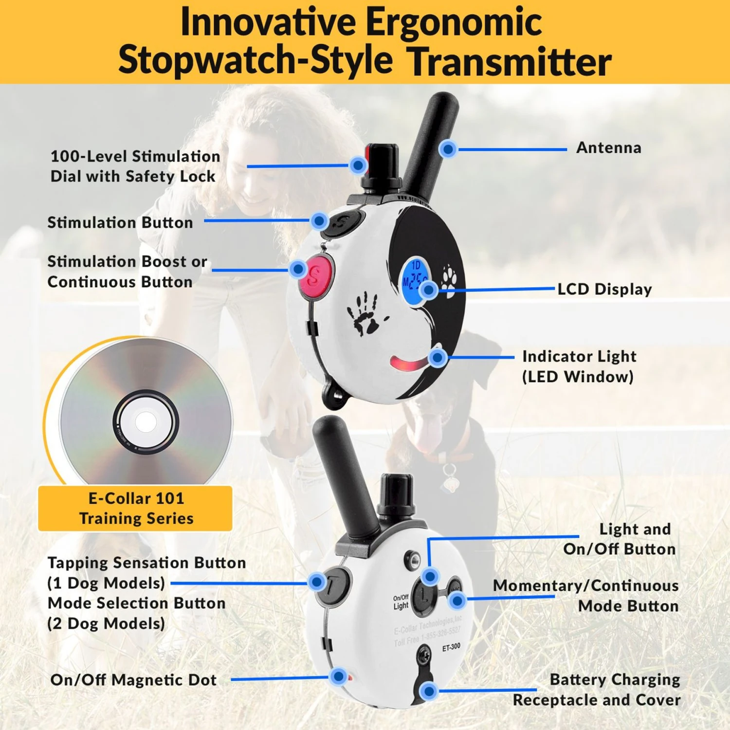 Educator By E-Collar Technologies Zen Mini 1/2 Mile E-Collar Waterproof Dog Training Collar 4 Educator By E-Collar Technologies Zen Mini 1/2 Mile E-Collar Waterproof Dog Training Collar - Image 4