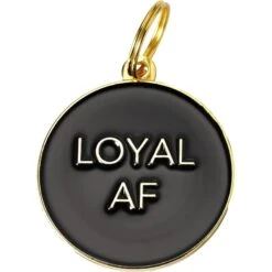 Two Tails Pet Company Loyal AF Personalized Dog ID Tag