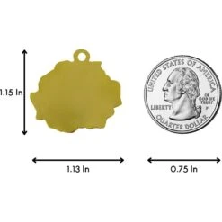 Two Tails Pet Company Rose Personalized Dog & Cat ID Tag 7 Two Tails Pet Company Rose Personalized Dog & Cat ID Tag -PetSafe Kong Shop 211576 PT4. AC SS1800 V1617689194