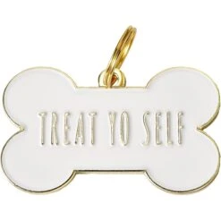 Two Tails Pet Company Treat Yo Self Personalized Dog & Cat ID Tag
