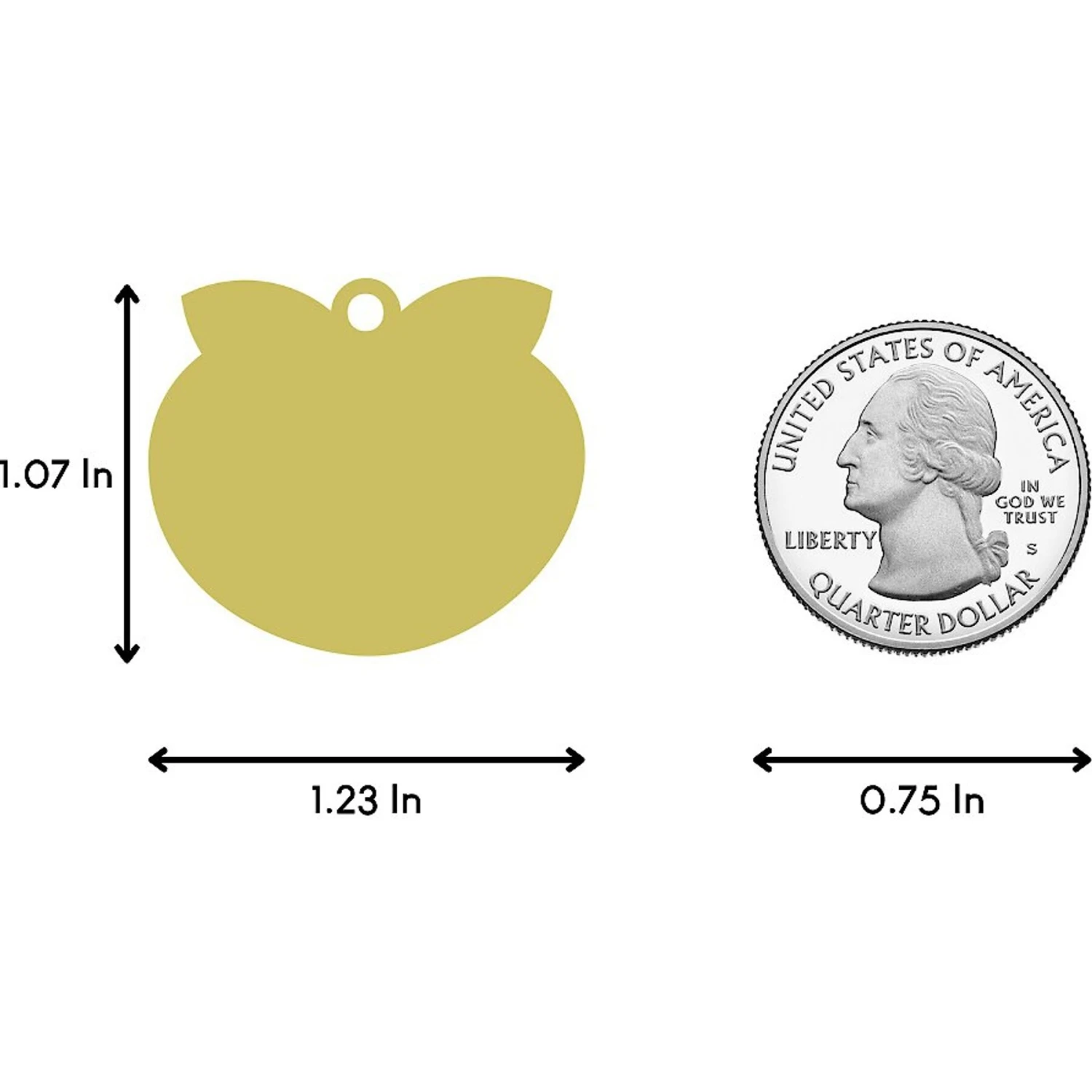 Two Tails Pet Company Cutie With A Booty Personalized Dog & Cat ID Tag 4 Two Tails Pet Company Cutie With A Booty Personalized Dog & Cat ID Tag - Image 4