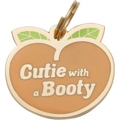 Two Tails Pet Company Cutie With A Booty Personalized Dog & Cat ID Tag