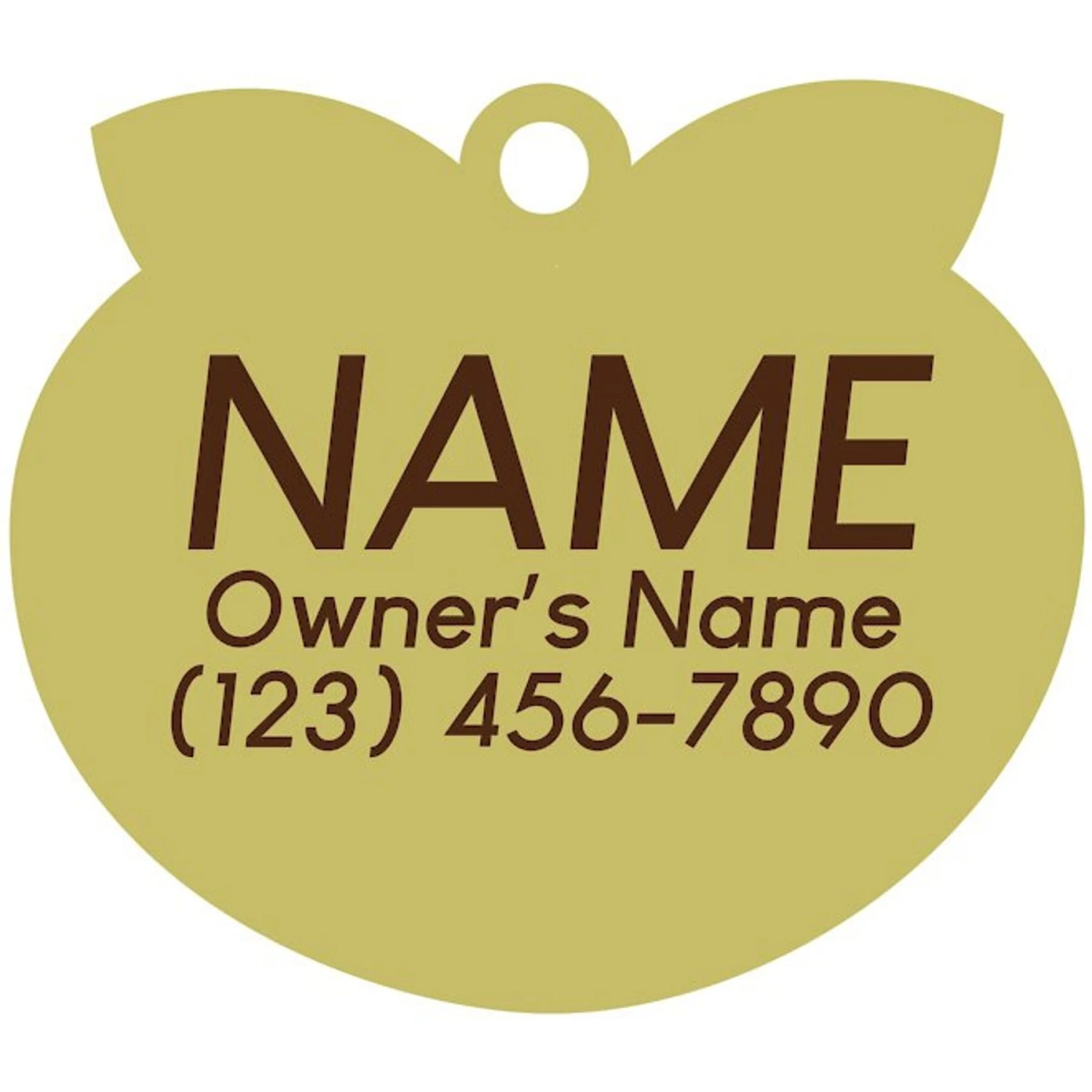 Two Tails Pet Company Cutie With A Booty Personalized Dog & Cat ID Tag 2 Two Tails Pet Company Cutie With A Booty Personalized Dog & Cat ID Tag - Image 2