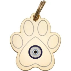 Two Tails Pet Company Paw & Evil Eye Personalized Dog & Cat ID Tag