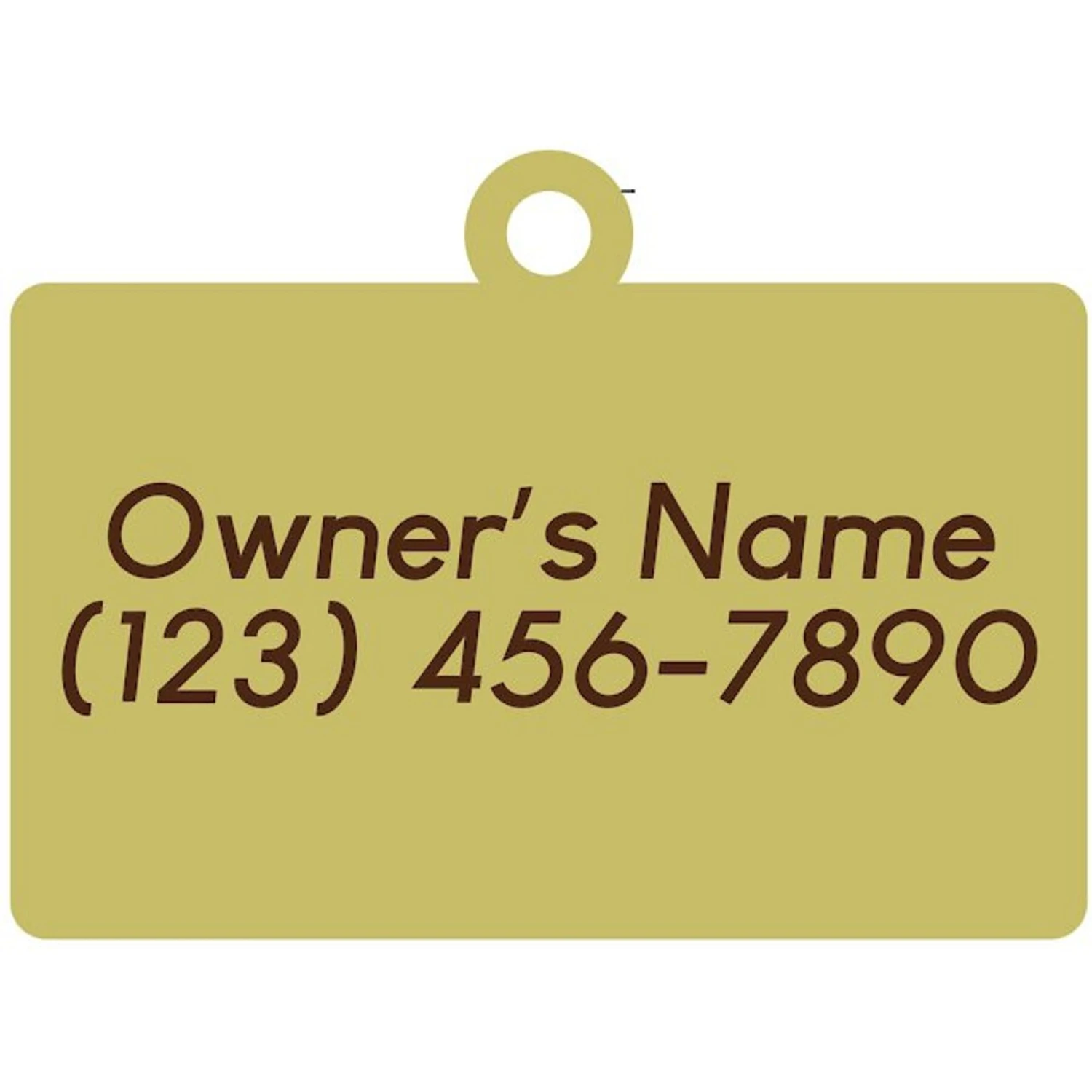 Two Tails Pet Company Hello My Name Personalized Dog & Cat ID Tag 2 Two Tails Pet Company Hello My Name Personalized Dog & Cat ID Tag - Image 2
